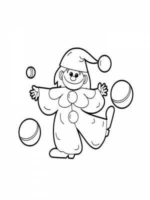 Раскраска Петрушка картинка в формате  онлайн