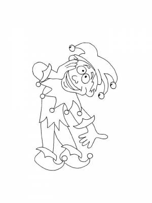 Раскраска Петрушка  онлайн