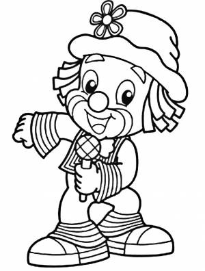 Раскраска петрушка