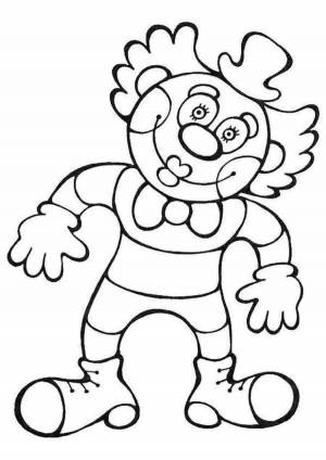 Раскраски Петрушка для детей 4 5 лет