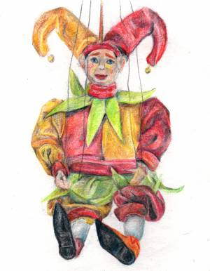 Петрушка рисунок для детей