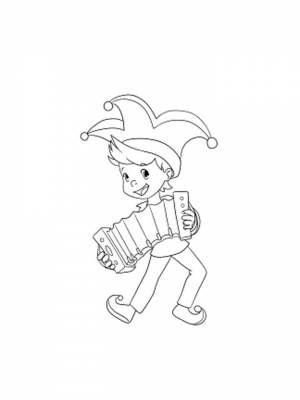Раскраски Петрушка   в формате
