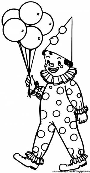 Петрушка персонаж раскраска