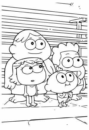 Раскраска Зелень Большого Города Друзья