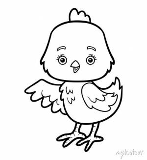 Книжка-раскраска, цыпленок плакаты на стену