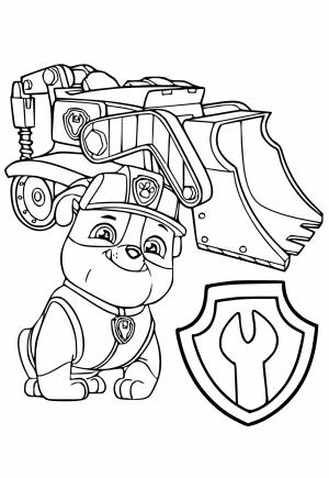 Раскраска Щенячий Патруль Мастер