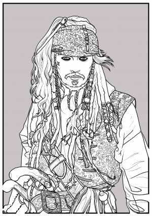 Капитан Джек Воробей в стиле 2D, Графика, Персонажи на