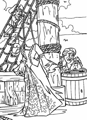 Раскраски Раскраска Пираты Карибского моря Пират, Раскраска Раскраски про пиратов Пират