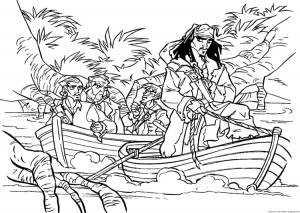 Пираты карибского моря раскраска