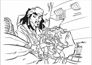 Coloring pages Pirates of the Caribbean