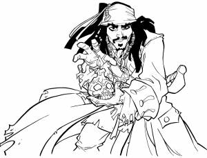 Пираты карибского моря раскраска