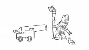 Раскраска Лего пираты
