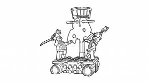 Раскраска Лего пираты