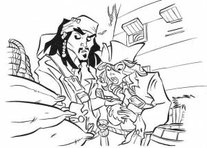 Раскраска Пираты Карибского моря