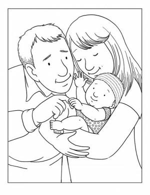 Раскраски Семья