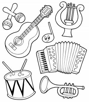 Раскраска Музыкальный ансамбль