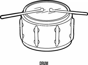 Раскраска Музыкальные Инструменты