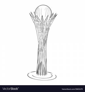 Раскраска байтерек