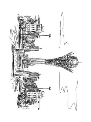 Раскраски Байтерек