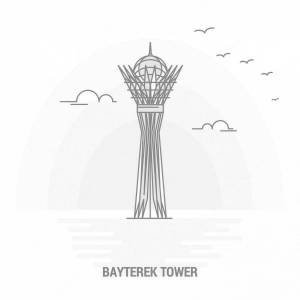 Раскраски Бәйтерек