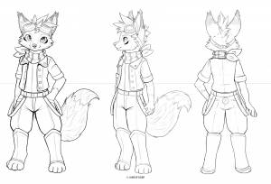 Фурри раскраска