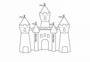 Раскраски Старый замок для 4 класса