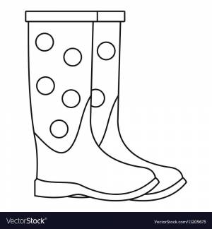 Сапоги раскраска