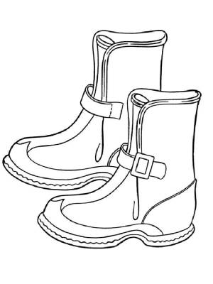 Раскраски Сапоги
