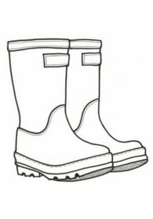 Раскраска сапоги резиновые