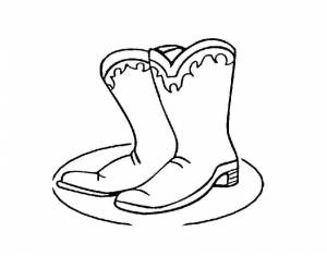 Раскраски Раскраска Сапоги женские сапоги