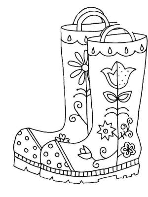 Раскраски Сапоги