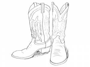 Раскраска Сапоги