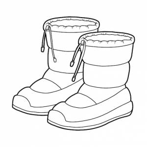 Книжка-раскраска мультяшная коллекция обуви водонепроницаемые зимние сапоги