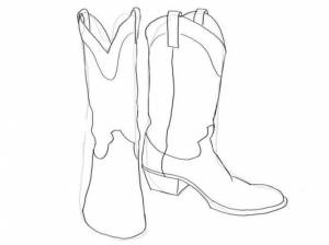 Как нарисовать сапожки фото
