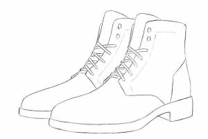 Как нарисовать сапожки фото