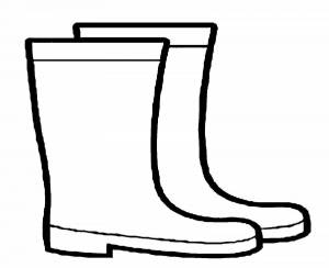 Раскраски Сапоги резиновые для детей
