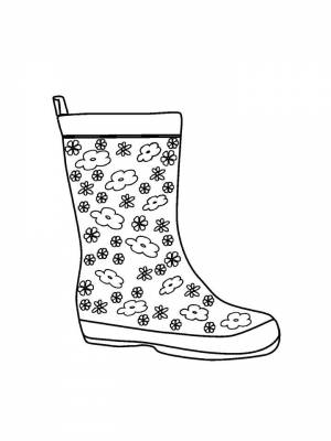 Раскраска Обувь для детей