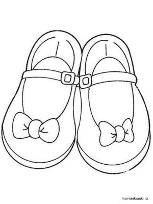 раскраски обувь сапоги