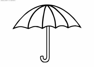 Раскраска Зонтик