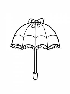 Раскраска Зонтик  листе  для мальчиков