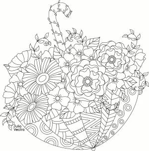 Иллюстрация Раскраска антистресс