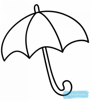 Раскраски Зонтик для детей 4 5 лет