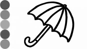 Раскраски Зонтик для детей