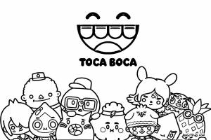 Раскраска Мир Тока Бока