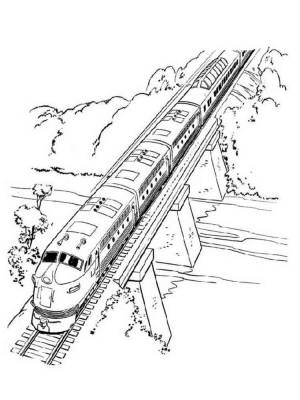 Раскраски Железная дорога