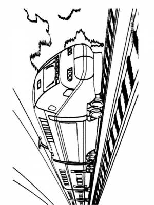 Раскраски Железная дорога   в формате