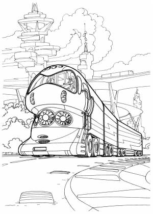 Раскраски железная дорога