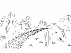 Раскраски Железная дорога