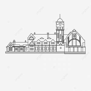 Старый Цзинань Железнодорожной станции Линия Проект Материал PNG , Старый Цзинань, Старый железнодорожный вокзал Цзинань, вокзал PNG картинки и пнг рисунок для й загрузки