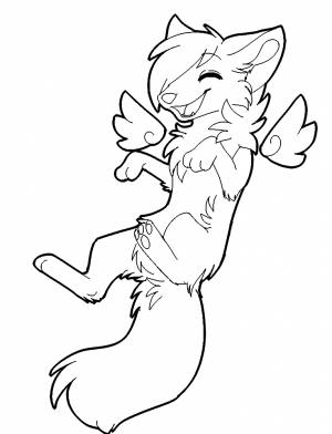 Раскраски кошка фурия